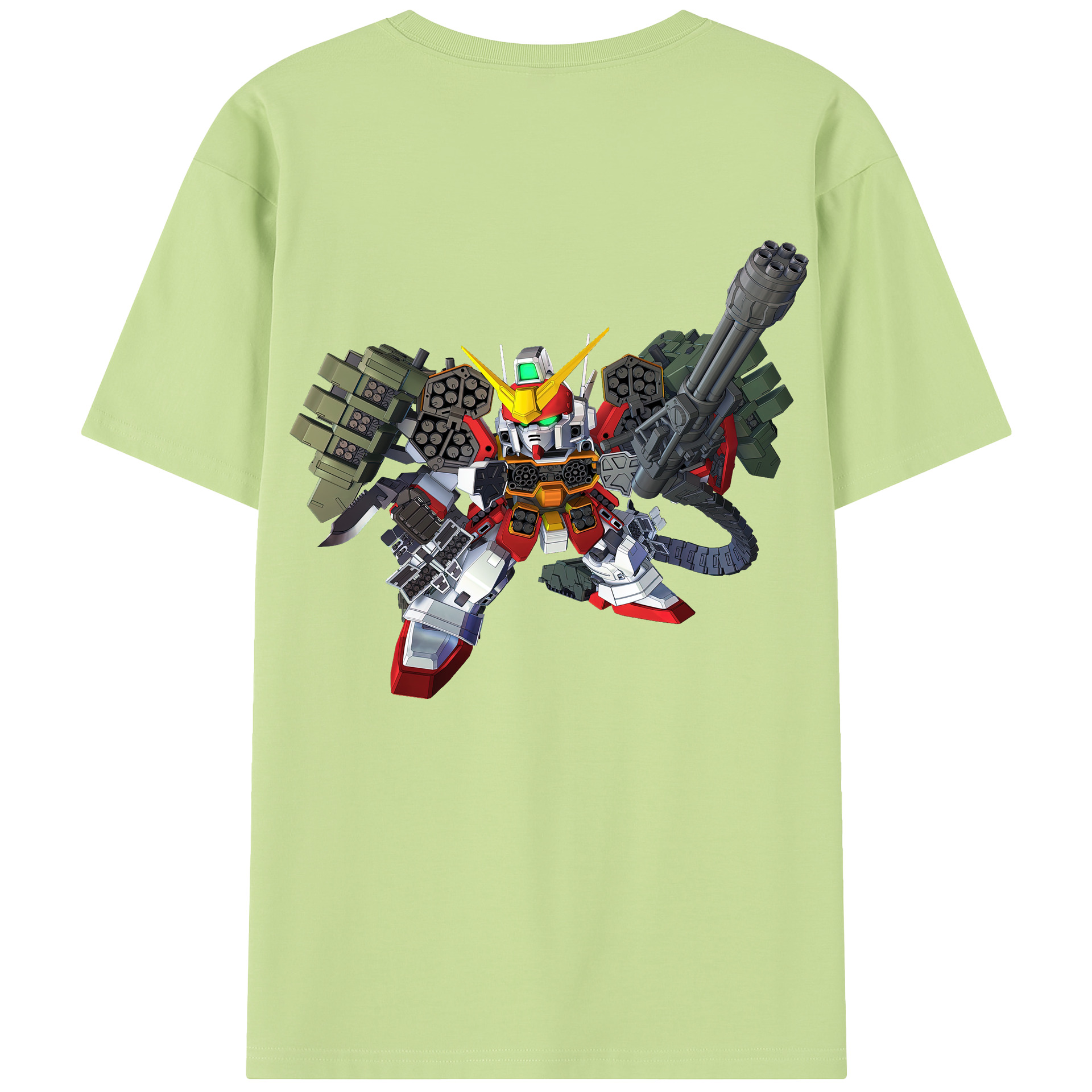 （画像用） 機動戦士ガンダム Mobile Suit Gundam 綿100％半袖Tシャツ（背面プリント）